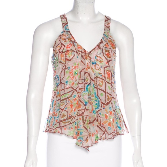 DVF Clementine Silk Top - Picture 1 of 8